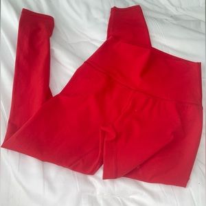 Red lululemon leggings